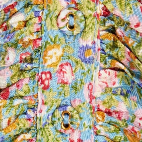 byTiMo Ruched Floral Print Jacquard Maxi Dress - Picture 4 of 4